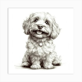 Goldendoodle Art Print