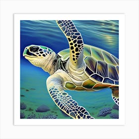 Sea Turtle Art Print