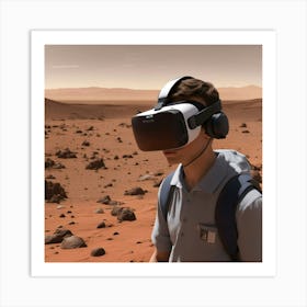 Vr On Mars Art Print