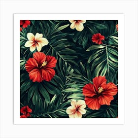 Hibiscus Wallpaper Art Art Print