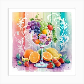 Still Life In Kitchen Water Color Art Print