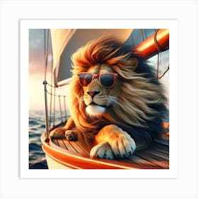 King Lion Art Print