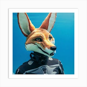 Fox Mask 10 Art Print