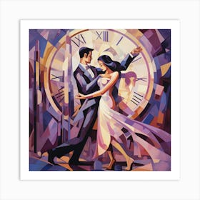 Clock Dancers Art Print