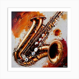 Saxophone 4 Art Print