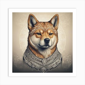 Shiba Inu 43 Art Print