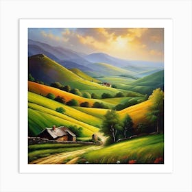 Landscape Painting 120 Art Print