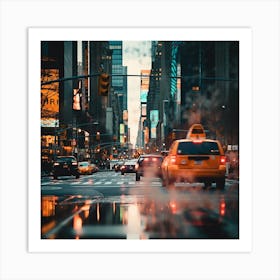 New York City At Night Art Print