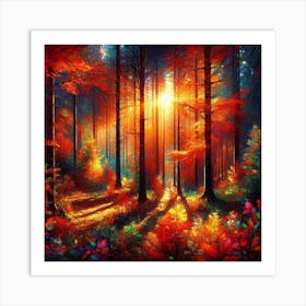 Autumn Forest 1 Art Print