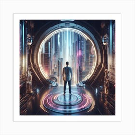 Futuristic City 22 Art Print