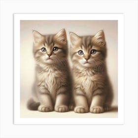 Two Kittens 2 Art Print