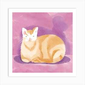 Orange Tabby Cat 2 Art Print