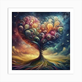 Heart Tree Art Print