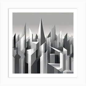 Abstract Cityscape 20 Art Print