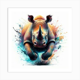 Rhino 8 Art Print