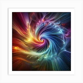 Blend of vibrant colors 1 Art Print