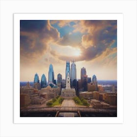 Philadelphia Skyline Art Print