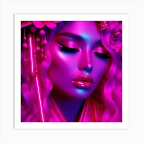 Neon Art Art Print