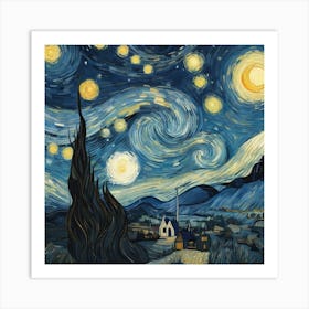 Starry Night 4 Art Print