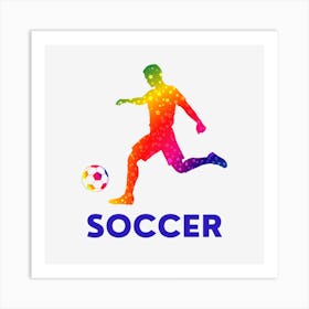 Soccer Player Art Print