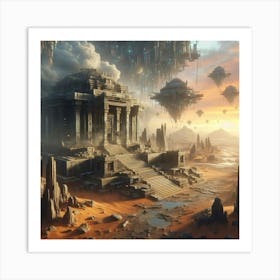 Alien City Art Print