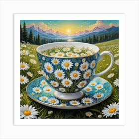 Daisy Cup 1 Art Print