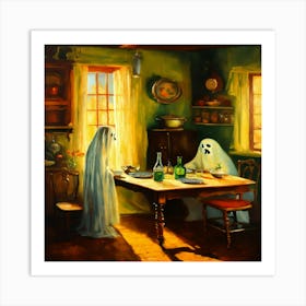 Ghosts At The Table Art Print