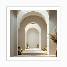 Arched Hallway 15 Art Print