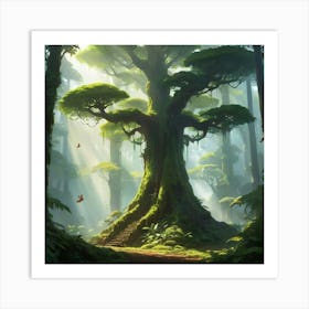 Tree In The Forest Art Print