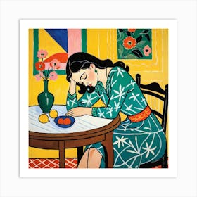 Woman Sleeping 1 Art Print