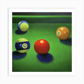 Billiards Art Print