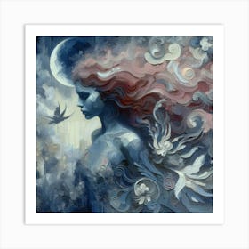 Dreaming Of The Moon Art Print