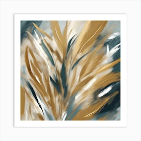 Golden Grass Art Print