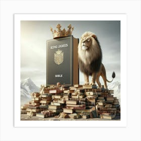 Kjv With Regal Lion Art Print