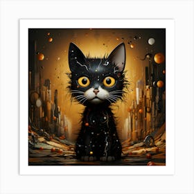 Feline Dreamscape Art Print