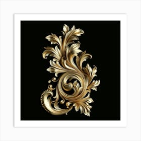 Gold Ornament Art Print