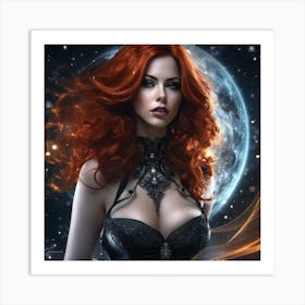 Gothic Beauty Art Print