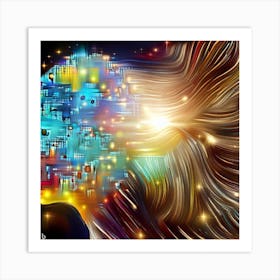 Abstract Of A Brain Art Print