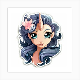 Unicorn Sticker 96 Art Print