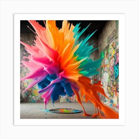 Colorful Explosion Art Print