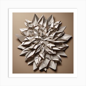 Origami Flower Art Print