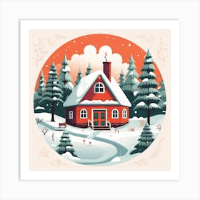 House In The Woods Art Print