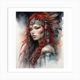 Indian Woman Art Print