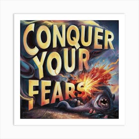 Conquer Your Fears 2 Art Print