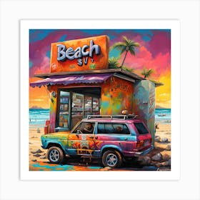 Drive Thru Coastal Vibes 1 Art Print