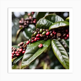 Coffee Beans On A Tree 51 Art Print