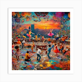 Children'S Dance Art Print