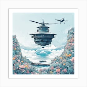 House In The Sky 1 Art Print