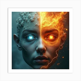 Fire And Ice Art Print