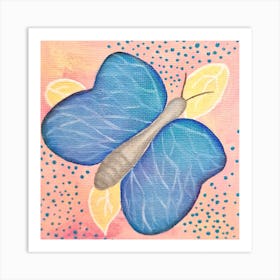 Blue Butterfly Art Print